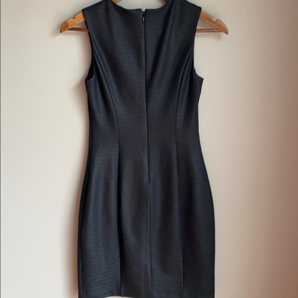 Guess Ribbed Sheath Mini Dress Black SZ 2 - Picture 5 of 5